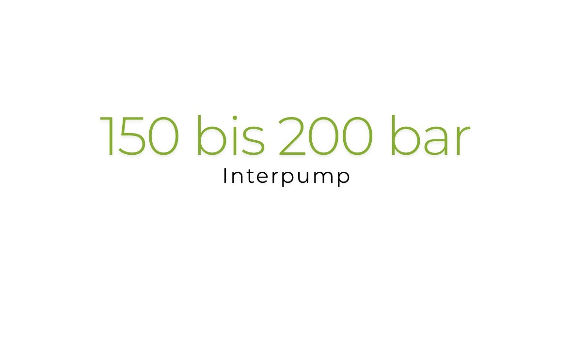 150 bis 250 bar